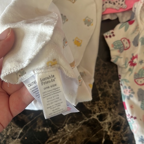 Baby lot 3-9 months girls summer Gerber onesie shirt short dress infant Jordan - Picture 11 of 11